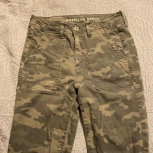 Camo skinny jeans